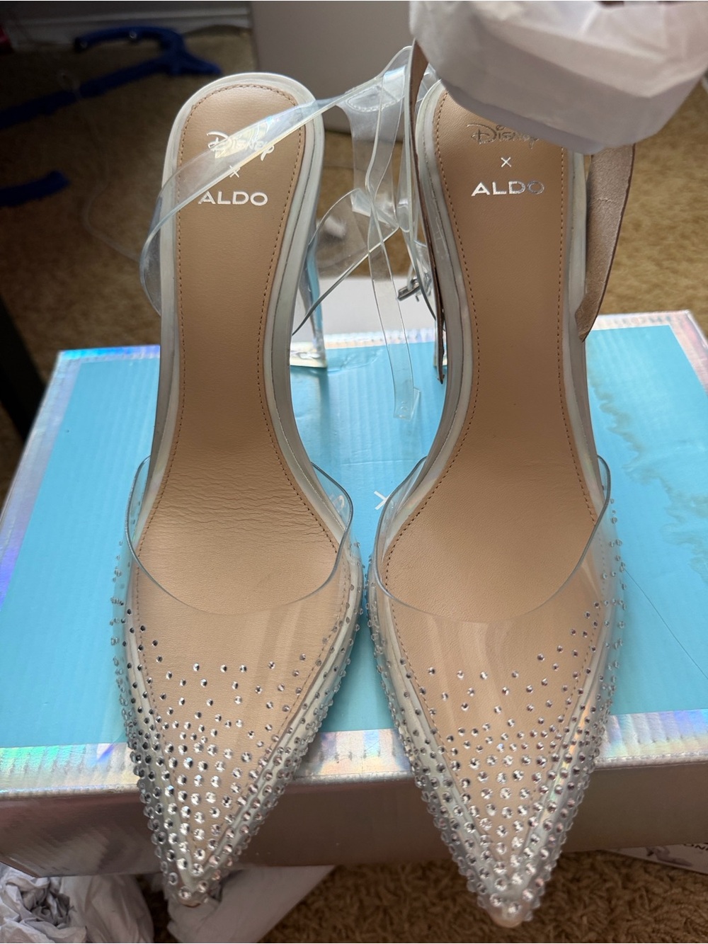 Aldo x Disney Cinderella Clear Glasssliper Heels